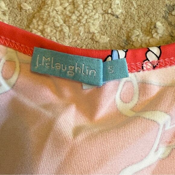 J.McLaughlin Signature Catalina Cloth T-Shirt Nautical Print Size Small - Picture 5 of 6